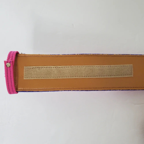 Nwot Boho Tassel Belt Size Small Multicolor Cotton Stripes Gypsie Hippie Tribal - Picture 7 of 9